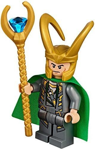 LEGO Marvel Superhelden Loki met gouden staf