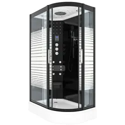 AcquaVapore Duschkabine Komplettdusche Dusche D30-73M1R 80x120 cm  OHNE 2K Scheiben Versiegelung