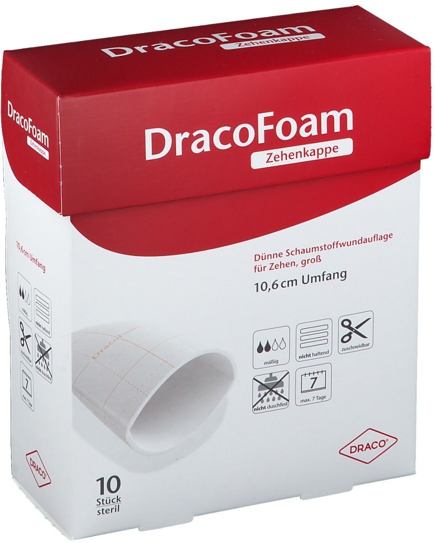 Dracofoam Zehenkappe groß 10 St Verband
