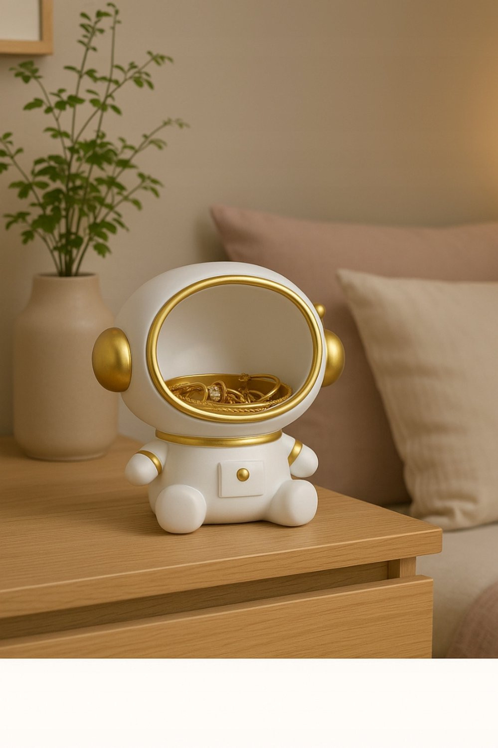 Astronaut figuurtje met opbergruimte voor decoratie en als cadeau