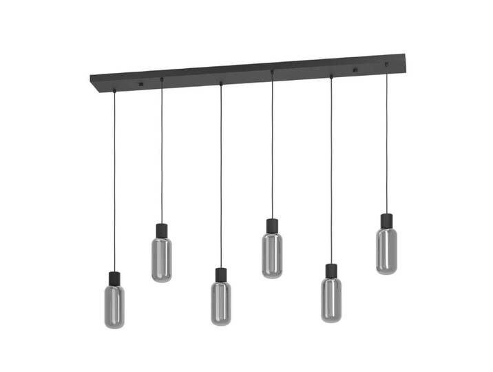 6-lichts hanglamp Majone zwart Eglo - 901006