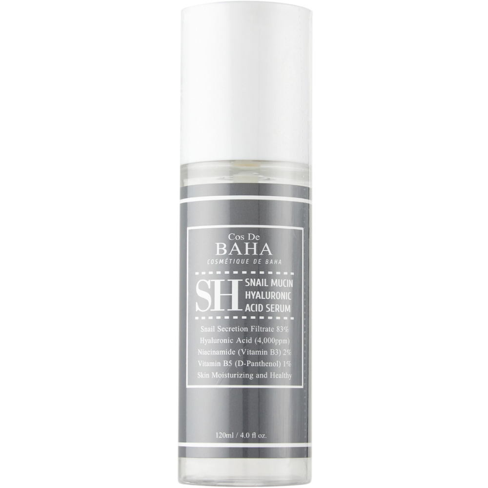 Cos De BAHA Suero hidratante de mucina de caracol y ácido hialurónico 120mL