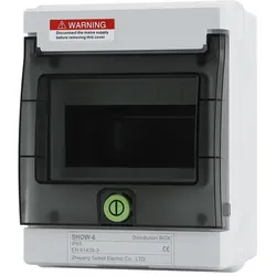 Offgridtec Verteilerkasten mit 6 TE und DIN-Schiene IP66 UV-beständig wasser- und staubgeschützt