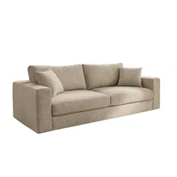 SOFA AMINA Cremeweiß Flachgewebe