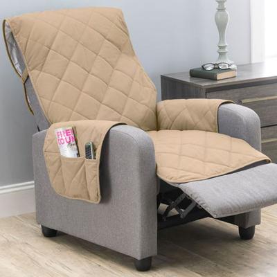 A. L. Ellis Inc Fenmore Furniture Protector Recliner/Wing Chair, Recliner/Wing Chair, Tan