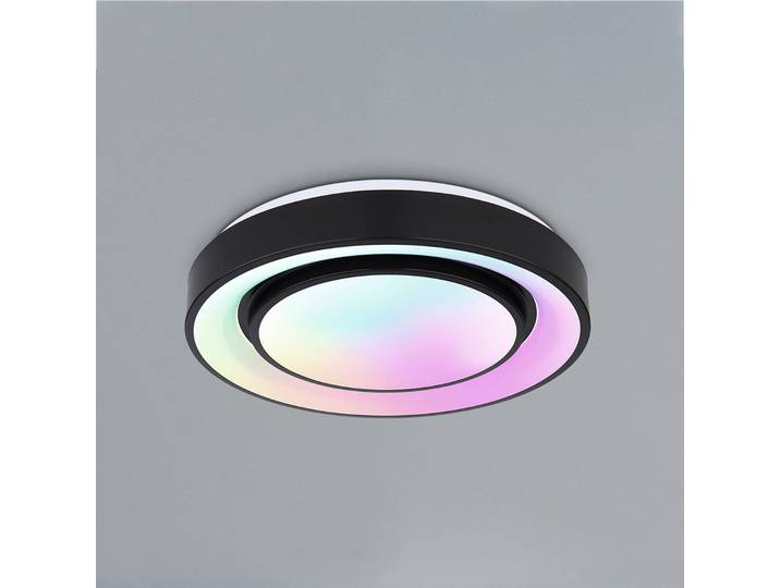 Globo LED Deckenlampe Sully, dimmbar, schwarz, für Wohn- / Esszimmer, Metall, LED Deckenleuchte