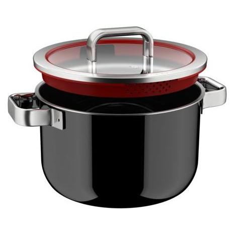 WMF Fusiontec Function Pro, Kochtopf mit Deckel, 24 cm, Black (Kochtopf, Edelstahl, 24 x 14.90 cm) (3201114083)