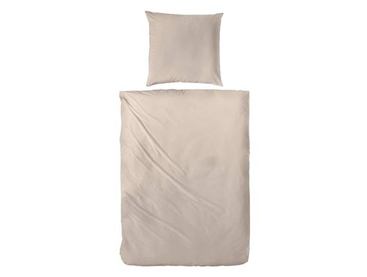 Primera Katoenen satijnen beddengoed 243500 100% katoen taupe 155x220 + 80x80 cm