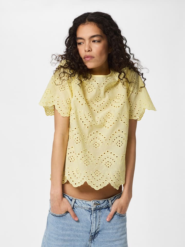 Pieces Shirt in Gelb - L