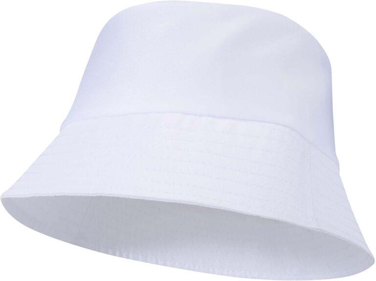 Chapeau de soleil personnalisable en polyester 130 g/m² Solaris blanc