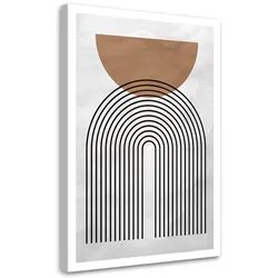 WANDBILD geometrische boho kreise