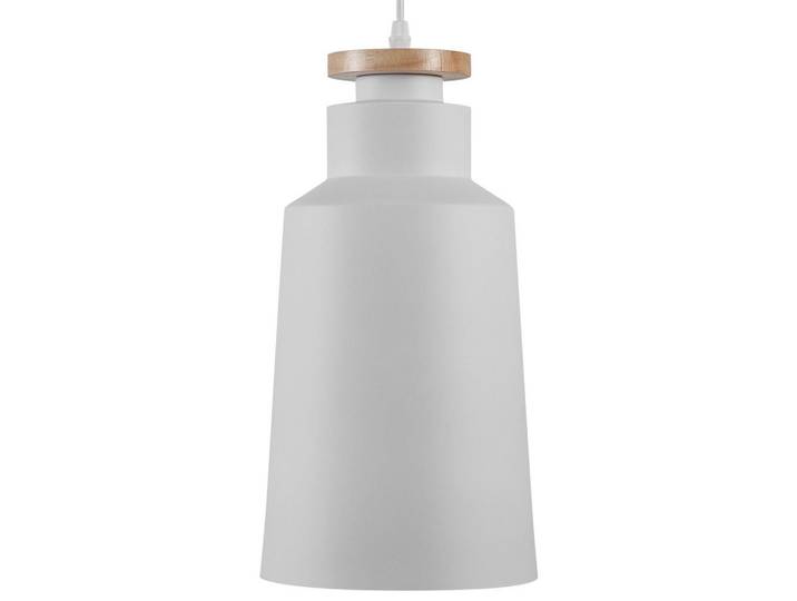 Beliani Hängeleuchte Neva 19/19/189 cm, Weiß, Metall, E27, 19x189x19 cm, Lampen & Leuchten, Innenbeleuchtung, Hängeleuchten, Pendelleuchten