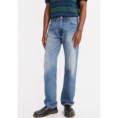 5-Pocket-Jeans LEVI'S "555 RELAXED STRAIGHT", Herren, Gr. 36, Länge 30, blau (indigo champion), Denim/Jeans, Obermaterial: 100% Baumwolle, relaxed fit, Jeans 5-Pocket-Jeans