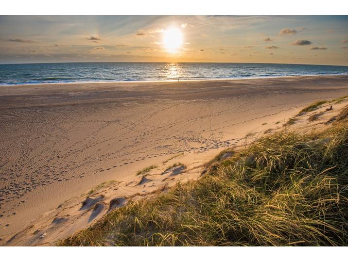 Fototapete PAPERMOON Dunes Beach Jutland , bunt, B:4m L:2,6m, Vlies, Tapeten, Fototapete