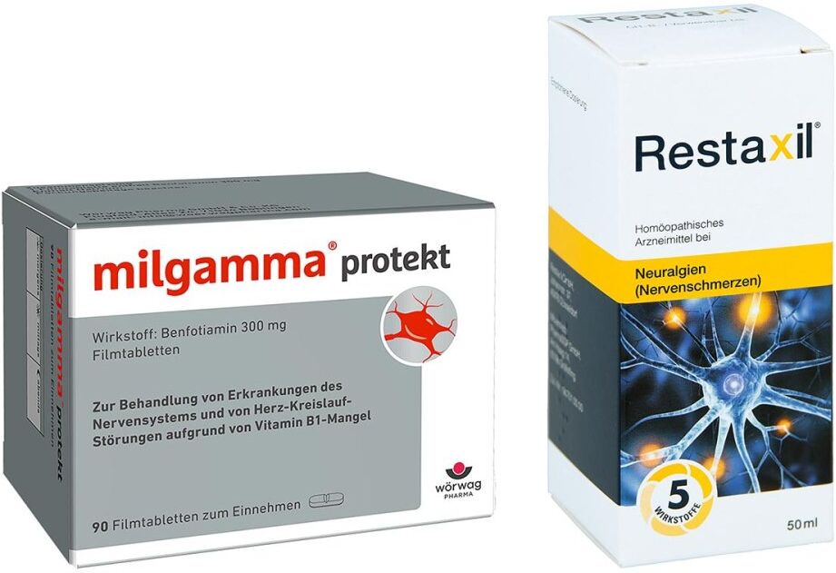 Milgamma Protekt Filmtabletten + Restaxil Flüssig 1Set