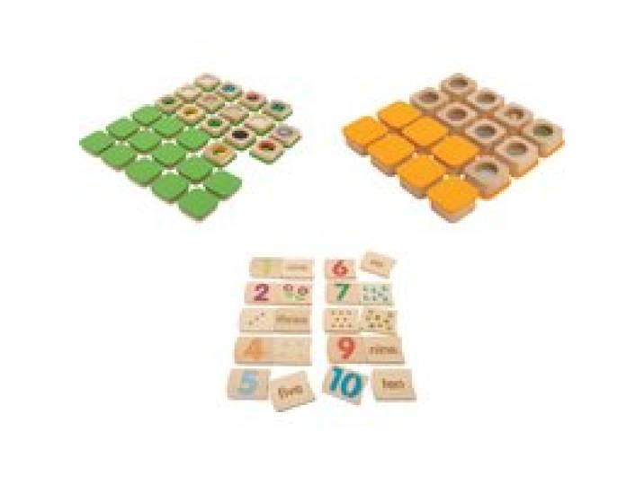 LUPILU® Memory tactile / Memory sonore / Memory des chiffres
