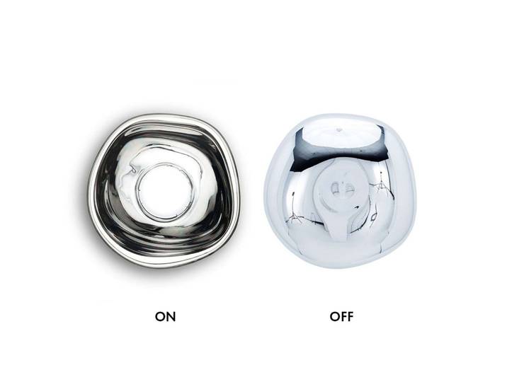 Melt Surface LED Wandleuchte Chrome - Tom Dixon - Wohnzimmer - Kunststoff