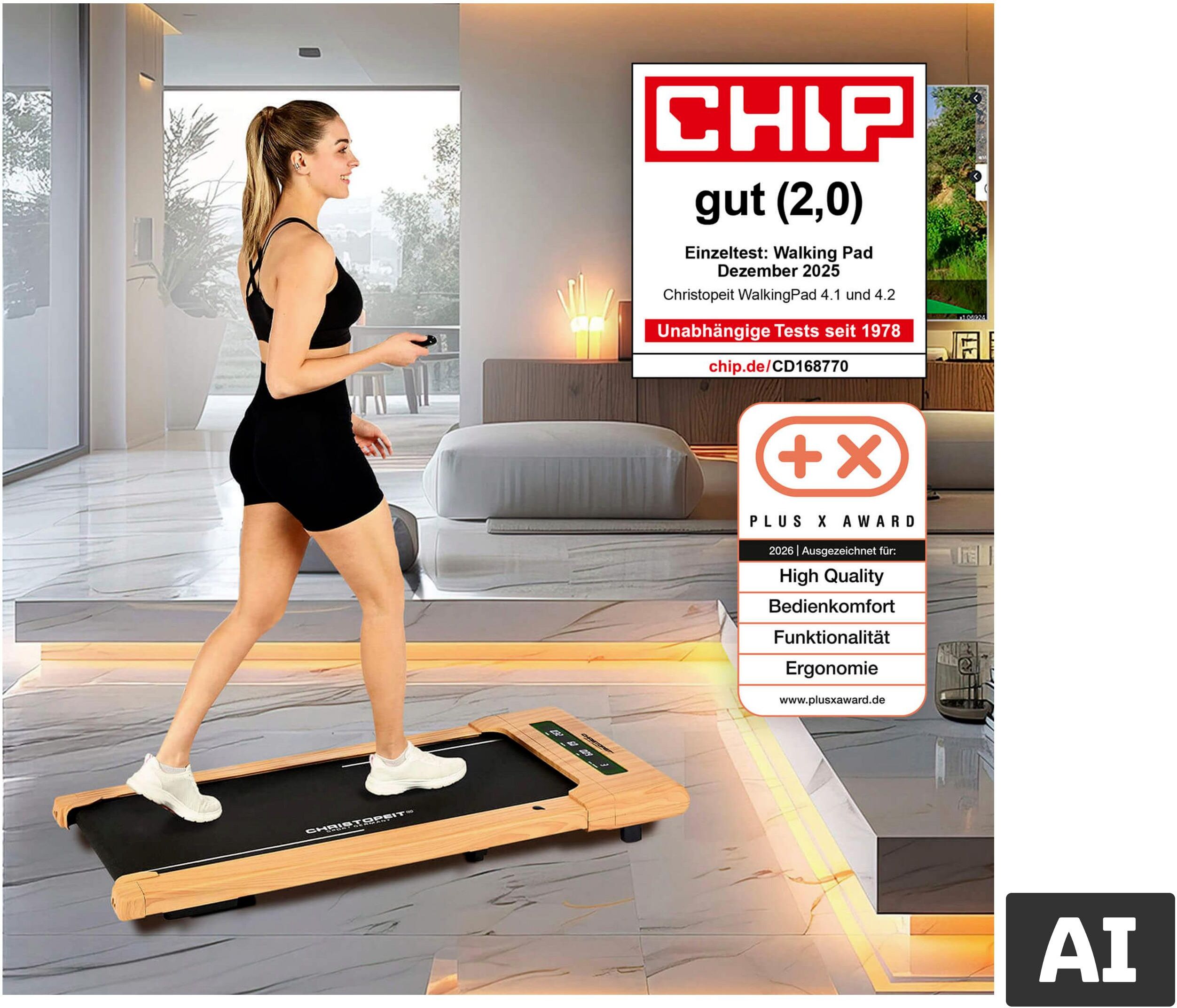 CHRISTOPEIT Walking Pad 4.2