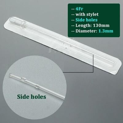 Uplift Picks Veterinary Cat Catheter With Stylet 3Fr And 4Fr Urinary Care Supplies 1.3 Mm (side Hole) 1 Pc