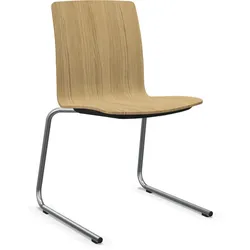 Profim Com K12V2 Besucherstuhl, C-Gestell, Schale aus Schichtholz, ungepolstert frei konfigurierbar