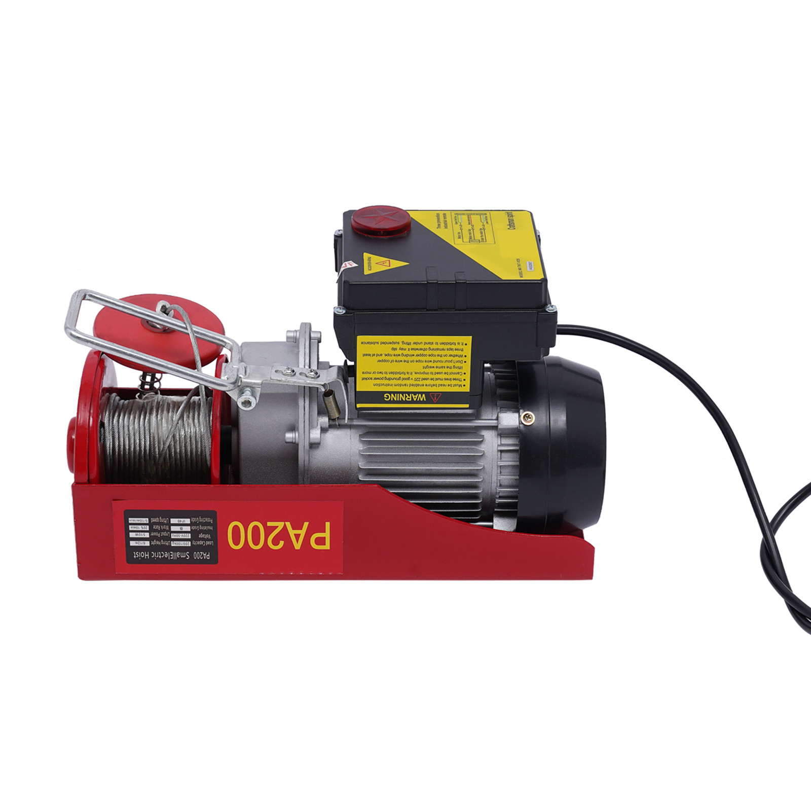 Enjoyshopping Elektrische hijsinstallatie met draadloze afstandsbediening en slings, 110 V, 200 kg
