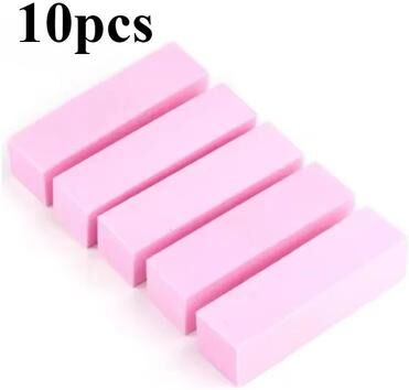 Inspired Finds Professional Nail Buffer And Polisher Blocks 5 10 15 20 Pieces Manicure And Pedicure Nail Art Tools 10pcs Pink