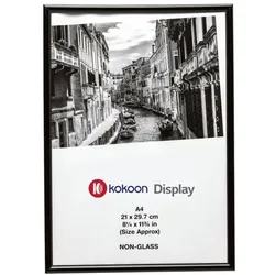 kokoon Display Bilderrahmen A4, PVC schwarz, 21x29.7x1.7 cm