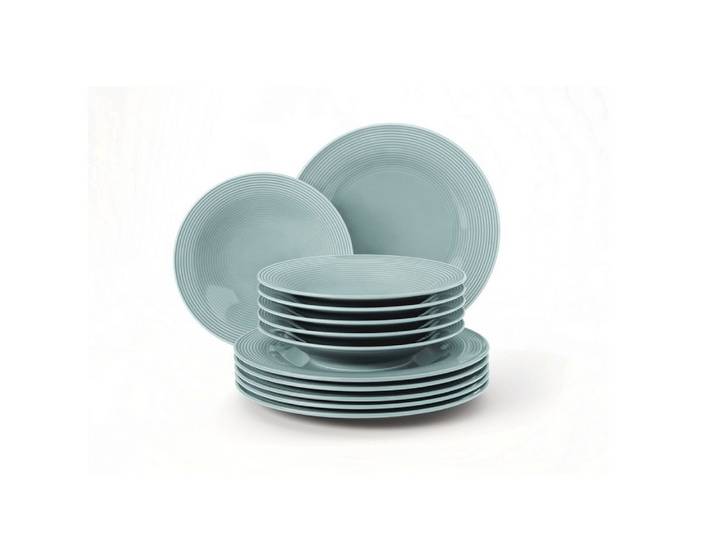 Seltmann Weiden Tafelservice Seltmann Weiden Beat Arktisblau Tafel Service 12.tlg., 6 Personen, Porzellan