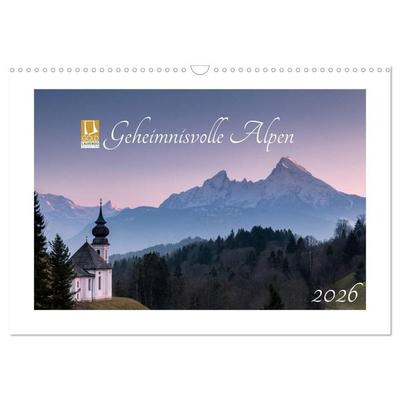 Geheimnisvolle Alpen (Wandkalender 2026 DIN A3 quer), CALVENDO Monatskalender