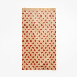 Clairefontaine Packung mit 50 Geschenktüten Kraft, 21x37+7cm, Punkte - Kartonbraun 394108C