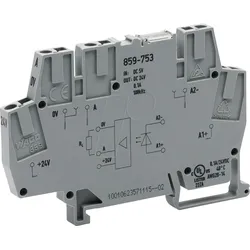 WAGO 859-753 - Optokopplermodul, E: DC 5 V, A: DC 0 ... 24 V, grau