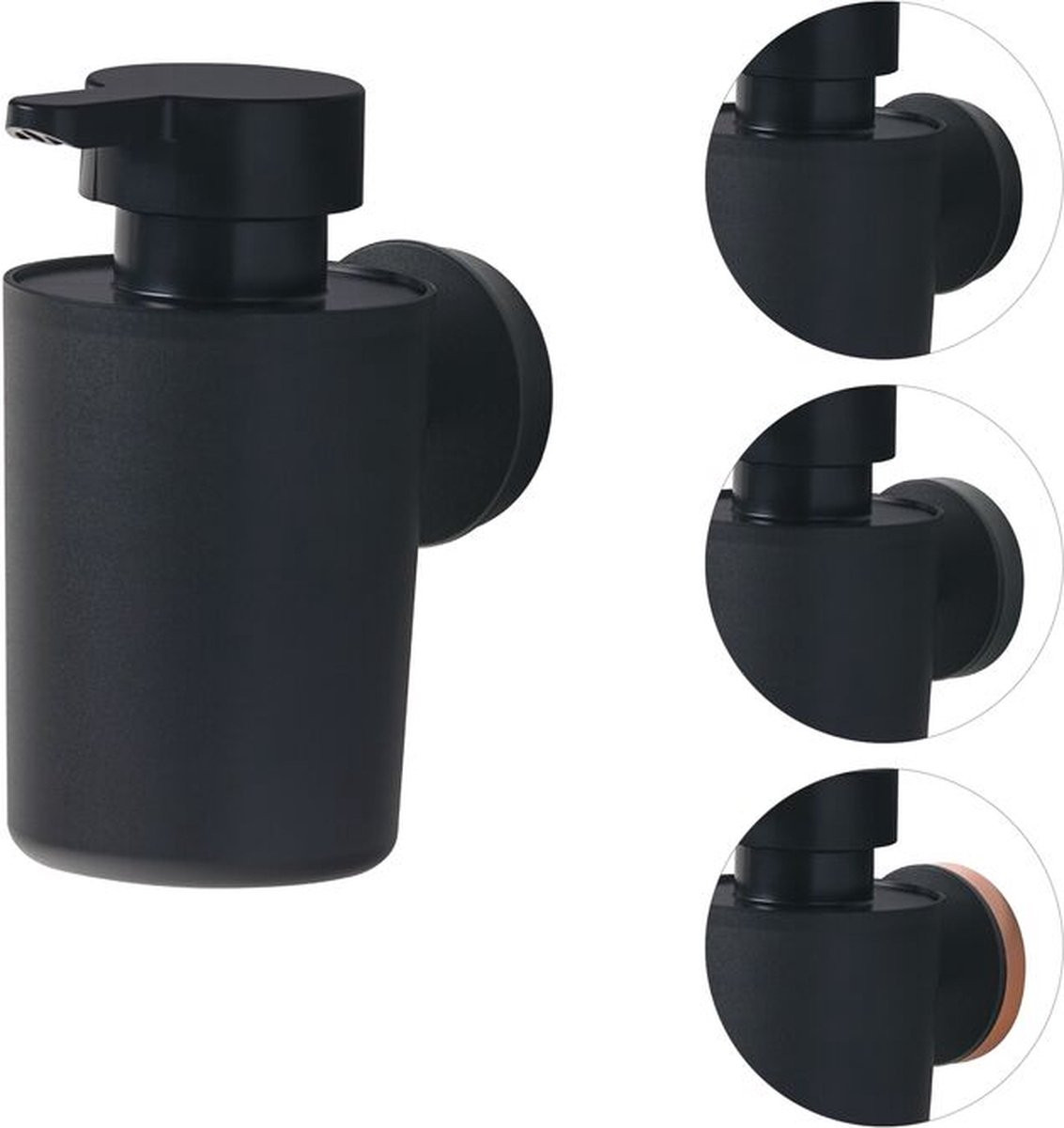 Tiger Urban Zeepdispenser Wandmontage 180 ml - Zwart