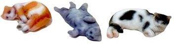Inspire Essentials Mini Cat Figurine Decorative Desk Ornament Cute Animal Statue For Shelf And Table Decor 10