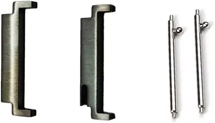 INF Universal Schwarzes Uhrenarmband-Verbindungsstück 18mm auf 22mm Adapter