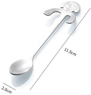 Uplifted Goods Lovely Cat Shape Stainless Steel Coffee And Dessert Spoon gold Silver