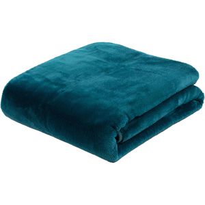 Gözze Kuscheldecke Premium Cashmere Feeling, petrol, flauschig & weich, 500 g/m², 180 x 220 cm