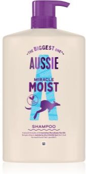 Aussie Miracle Moist champô hidratante para cabelo seco a danificado 1000 ml. Miracle Moist