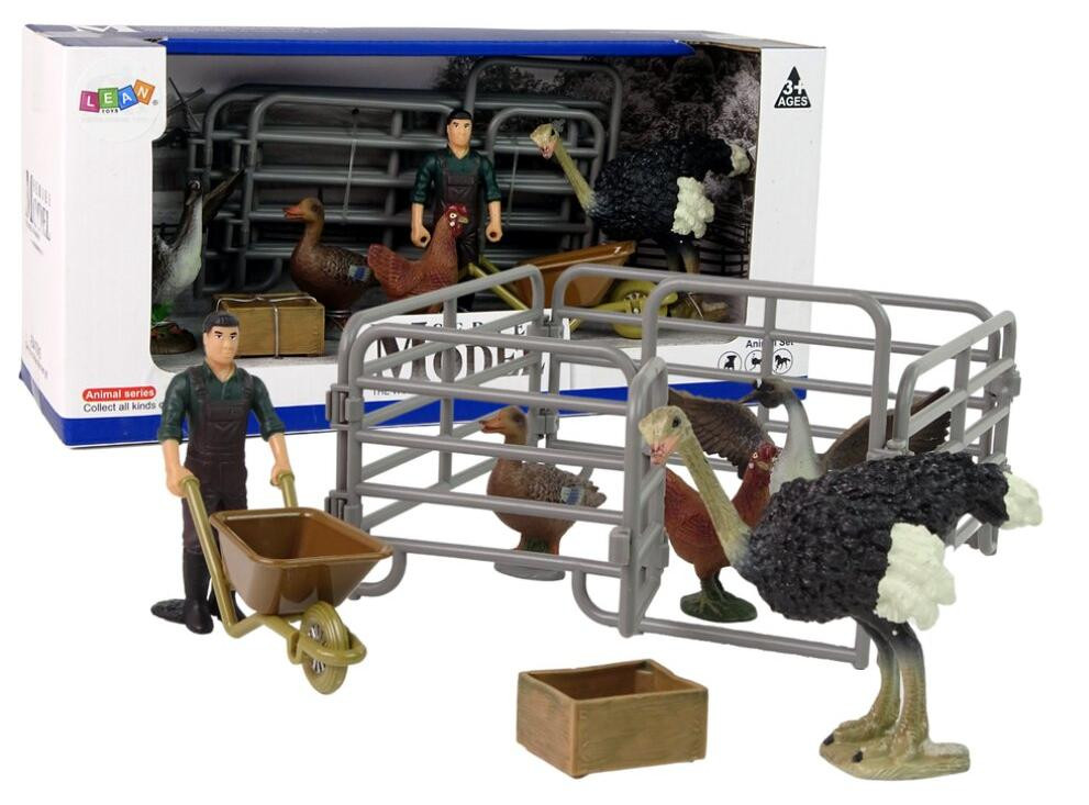 Lean Toys Boerderijdierenbeeldjesset Boerenvogels