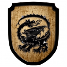 holzspielerei Wappenschild - Drache natur 280846