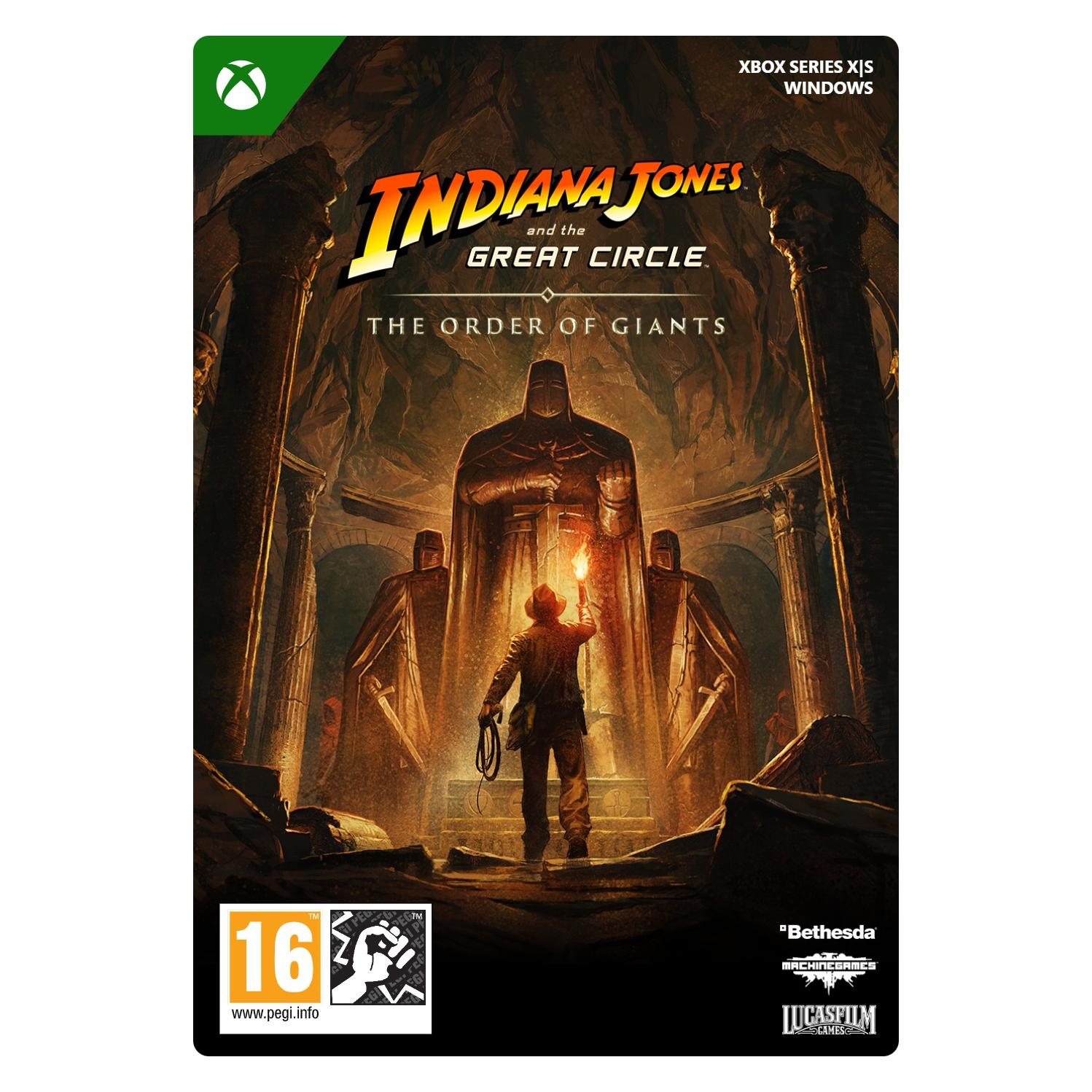 Microsoft Xbox Indiana Jones and the Great Circle: The Order of Giants Download Code (Xbox Series S, Xbox Series X) (7CN-00189)