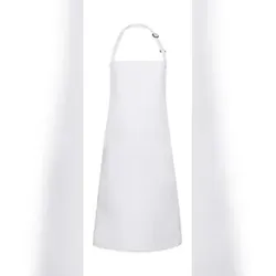 Bib Apron Basic: One Size / White
