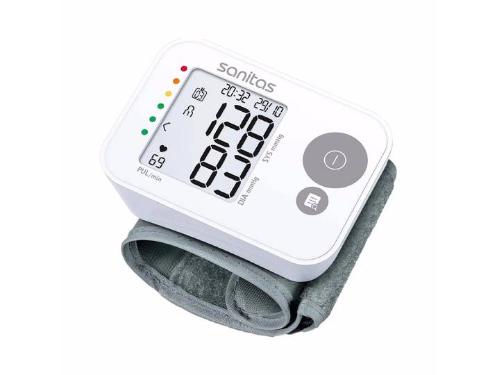 Sanitas SBC 22 Blutdruckmessgerät Handgelenk – Blutdruckmessgerät/Herzfrequenzmessgerät – weiss / grau