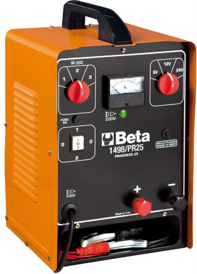 Beta tools Beta 1498/PR25 - Chargeur portable - 6/12/24 V - Monophasé