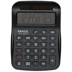 MAUL ECO MJ555 Taschenrechner Desktop Einfacher Taschenrechner Schwarz
