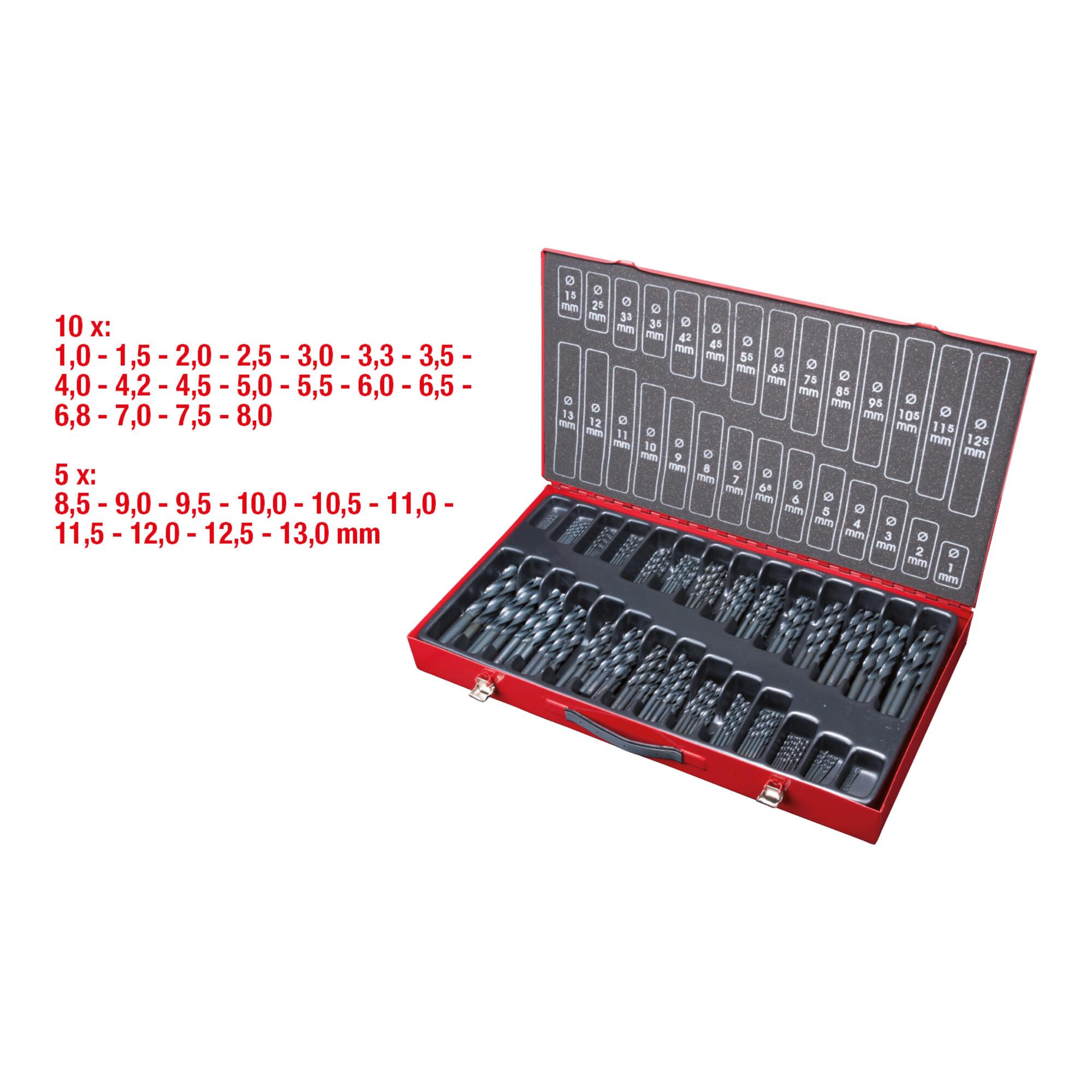 KS Tools HSS-R Spiralbohrer-Satz, 230-tlg., Ø:1-13mm, 3301650 (330.1650)