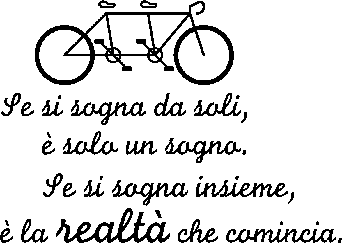 Ambiance-sticker Sticker Se si sogna insieme