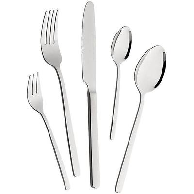 Besteck-Set MULEX "Mississippi", silber (edelstahlfarben), 30 Stk., Edelstahl 18/0, Essbesteck-Sets, spülmaschinengeeignet