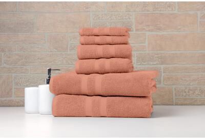Bibb Home 6 Piece Egyptian Cotton Towel Set