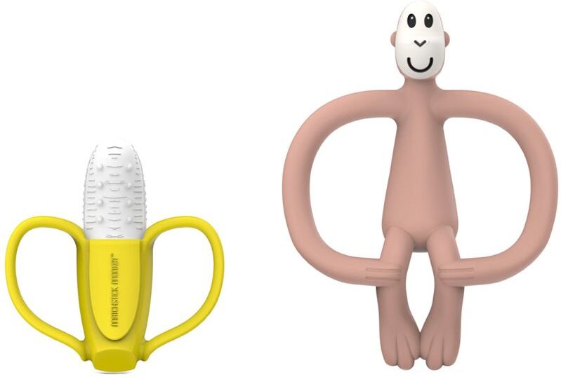 Matchstick Monkey Banana Soother & Monkey Teether coffret cadeau pour enfant 1 pcs