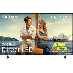 SONY BRAVIA 3 K85S35 LED TV (85 Zoll / 215 cm, UHD 4K, SMART TV)